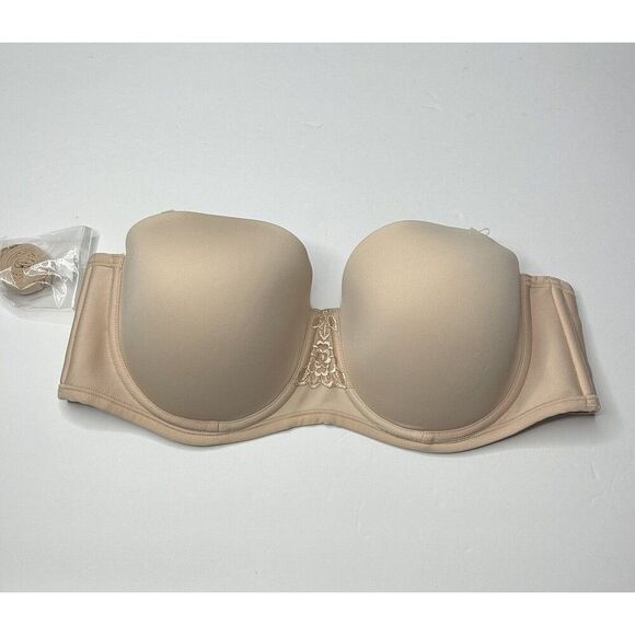 New Without Tags Vanity Fair Tan Strapless Bra 40C - Picture 1 of 4
